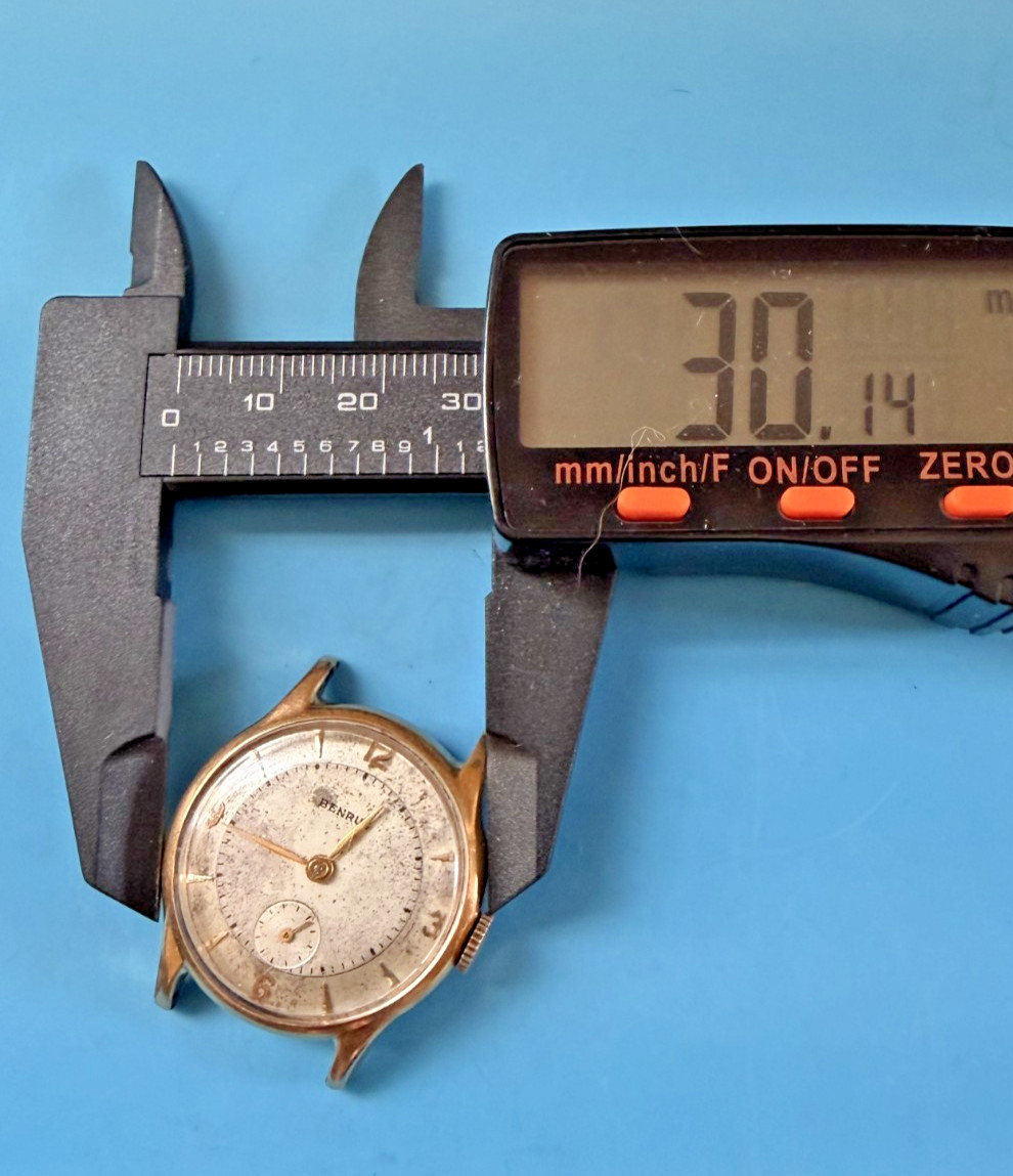 Vintage Benrus 17J BB14 Mechanical Watch Gold Filled – Running