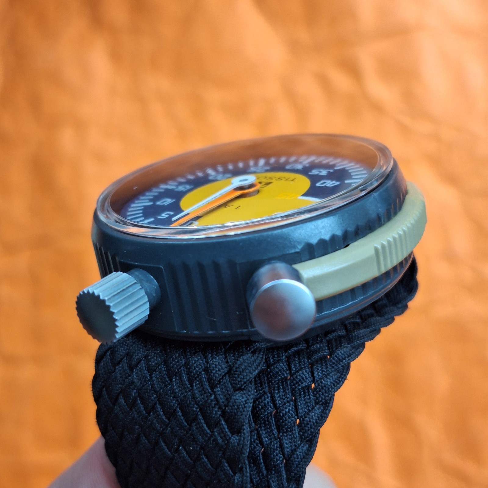 TISSOT 1979 FIFA REFEREE SOCCER STOPWATCH LEMANIA 7160