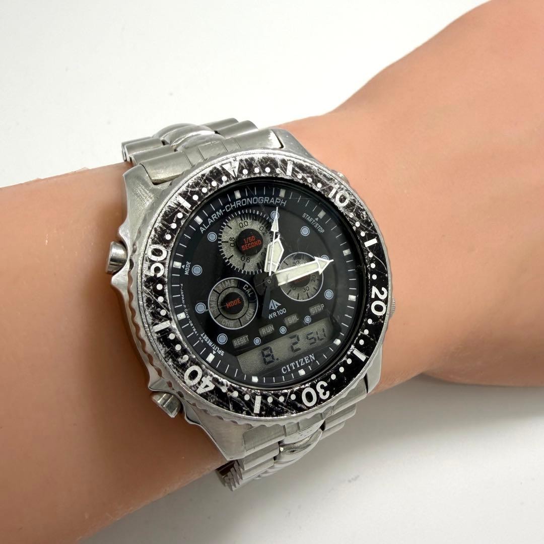 Citizen Jet Diver Digital Watch Men’s Super Rare In Operation