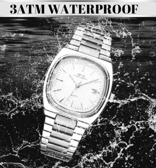 IBSO Men’s Formal Stainless Steel Strap Quartz Watch 3АТМ Waterproof