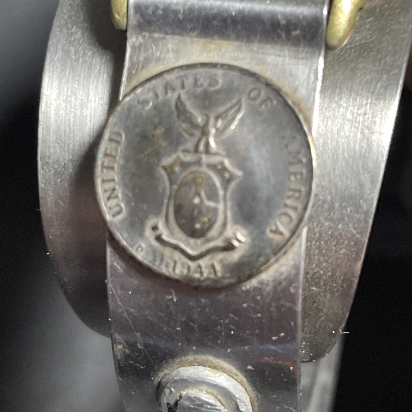 1943 Bulova WW2 A-11 US Pilot Wrist Watch W/Hack Original SS Cuff Band #0012