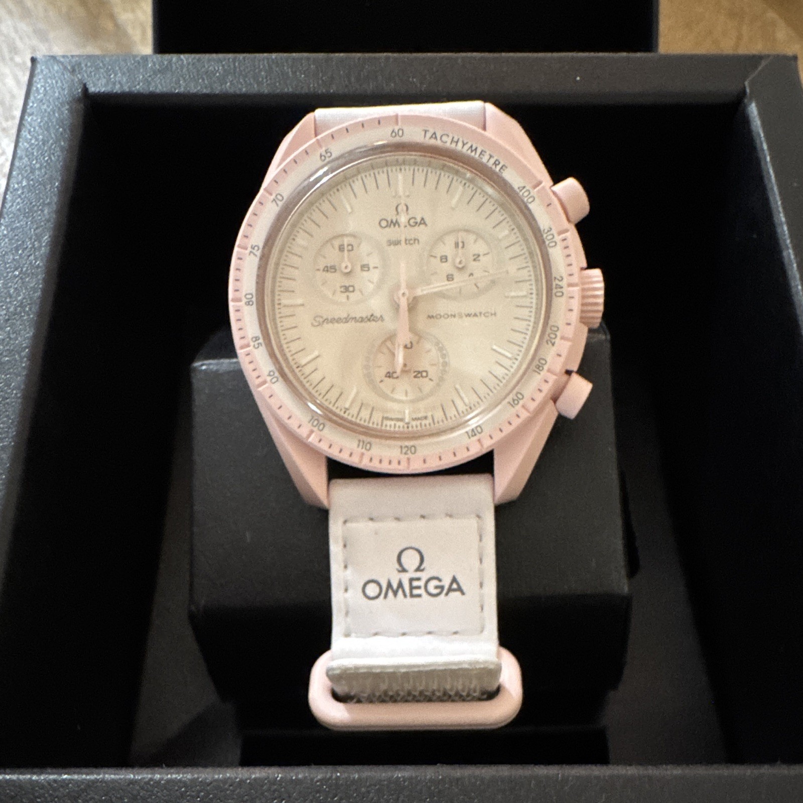 OMEGA x Swatch Speedmaster MoonSwatch Pink/White 42mm Quartz Chronograph