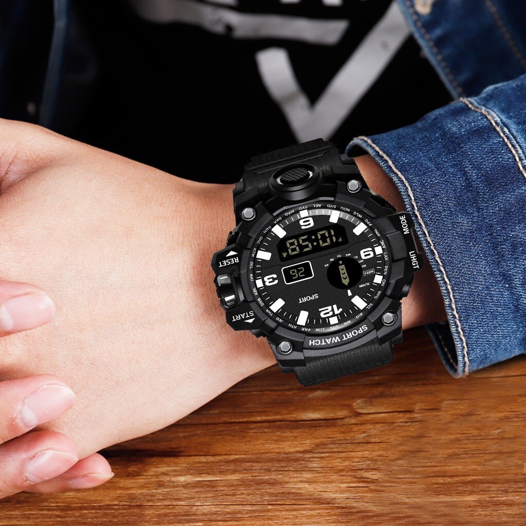 Men’s Watch Waterproof Electronic Watch Luminous Waterproof Sports Wristwatch