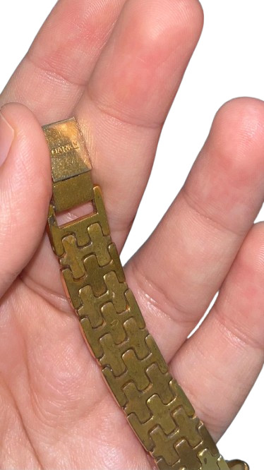 Vintage Darky Five Star Swiss Made Women’s Gold Plated Bracelet Watch 1990s 753.