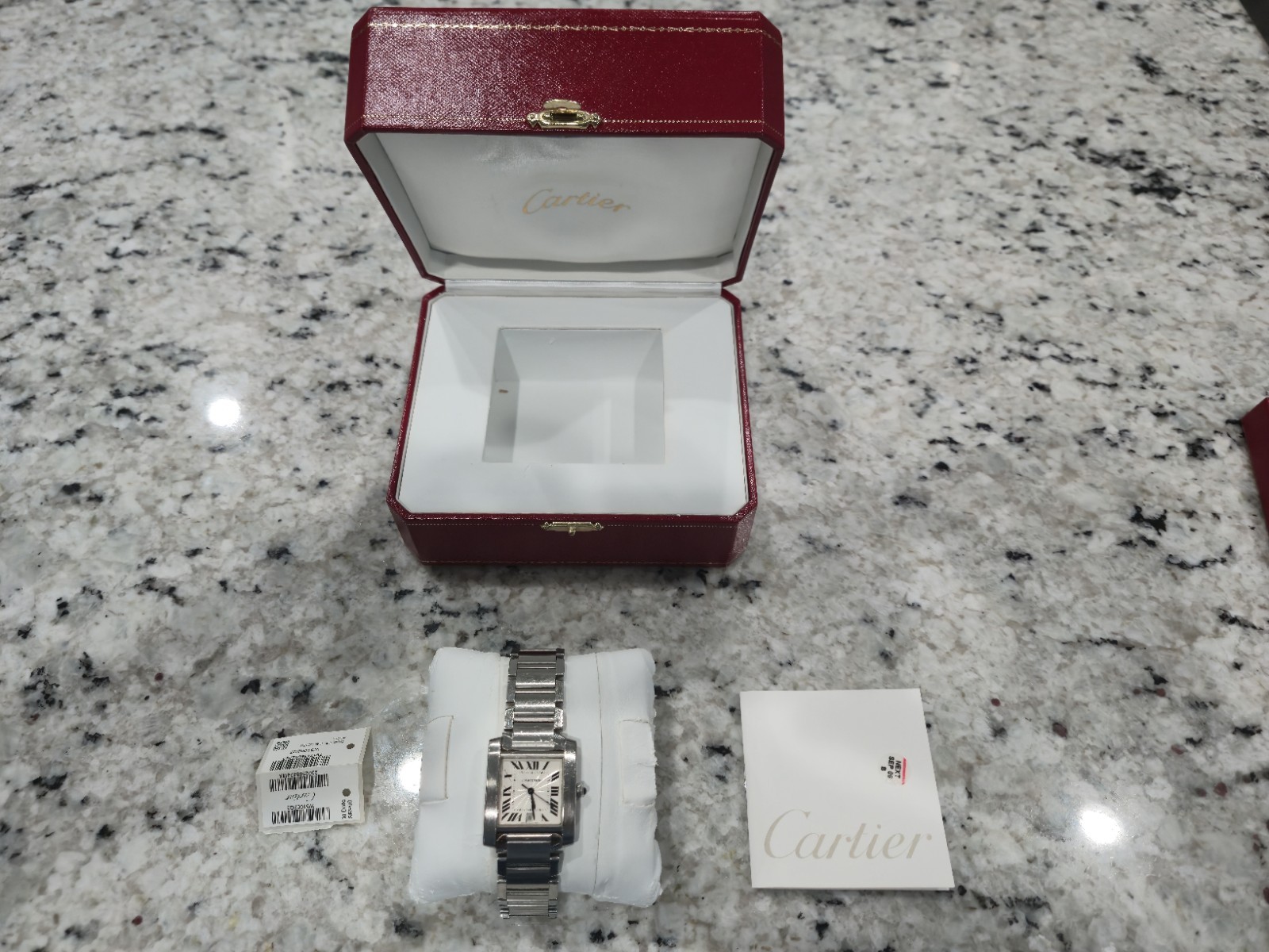 Authentic Cartier Tank Française Large Model W51002Q3 -Full Set, Box & Papers 09