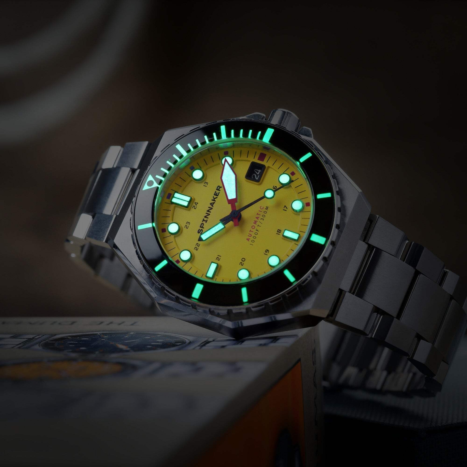 Spinnaker Dumas Stainless Steel 44mm Japanese Automatic Wristwatch