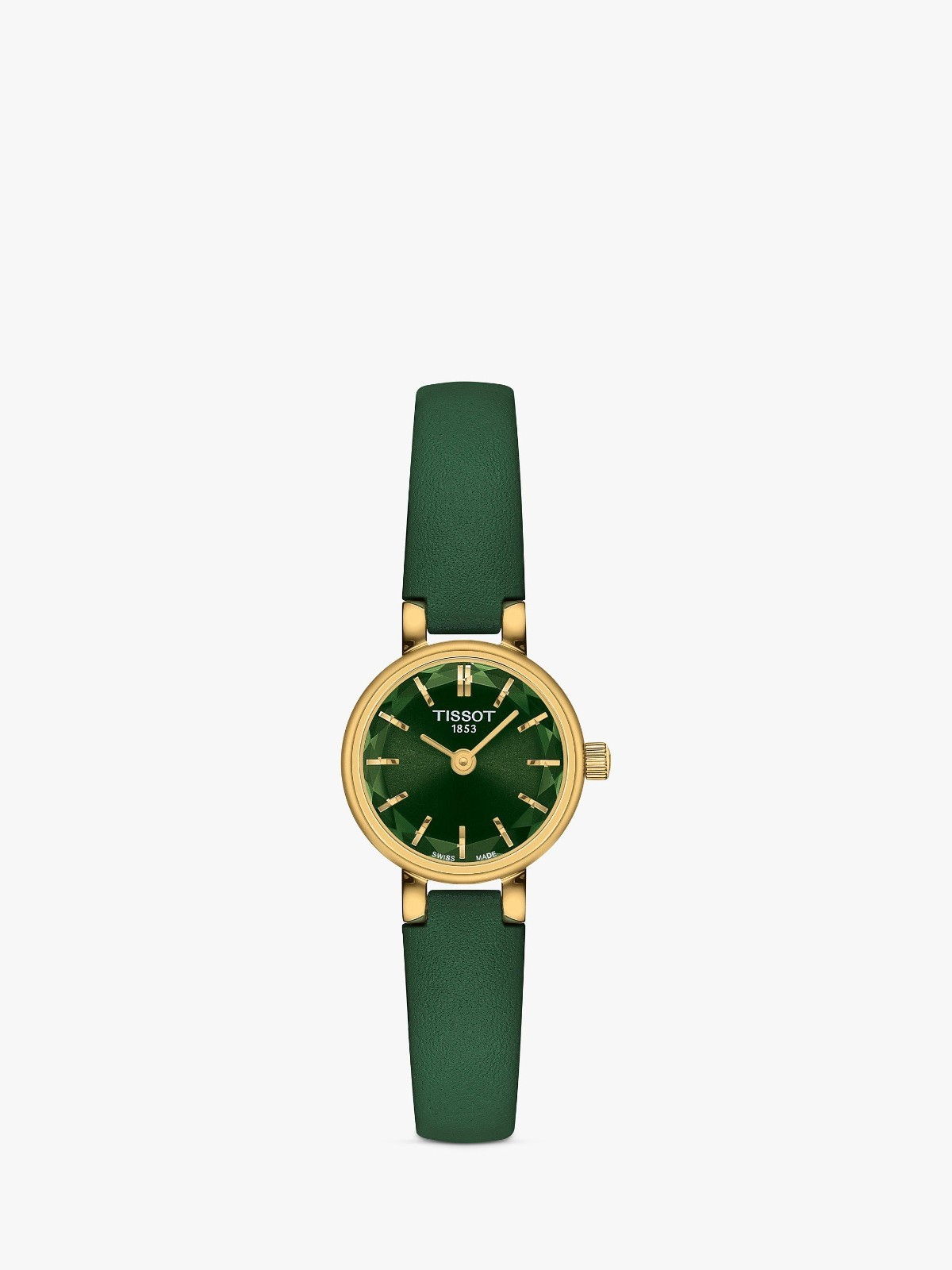 Tissot Lovely collection watch + Green Strap Crystal Glass