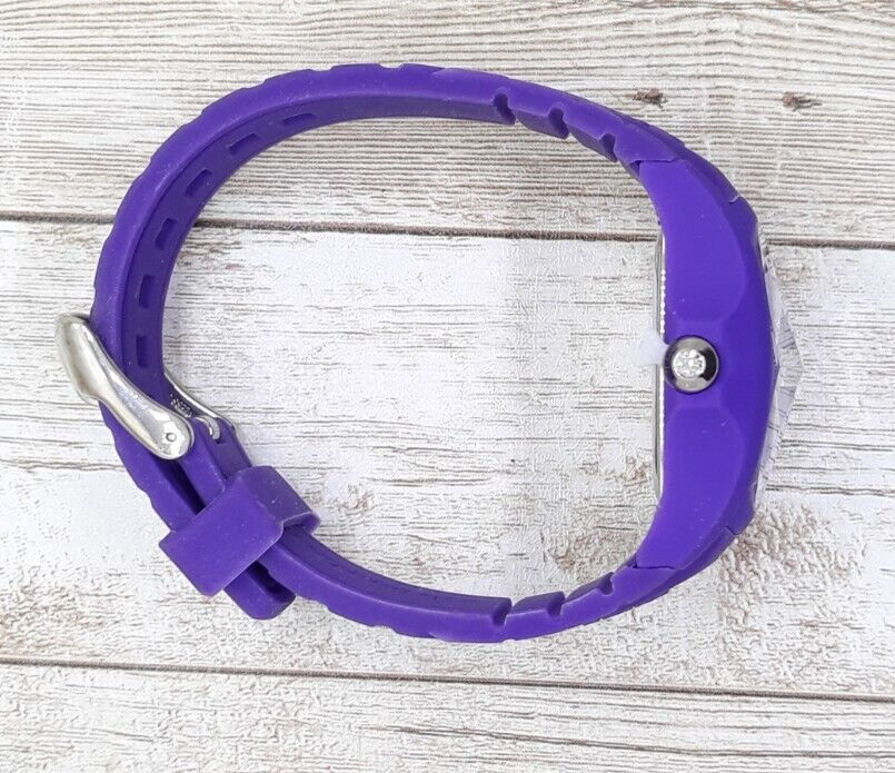 Chronotech Purple Parah Rectangle Unisex Watch Men Women Polycarbonate Rubber