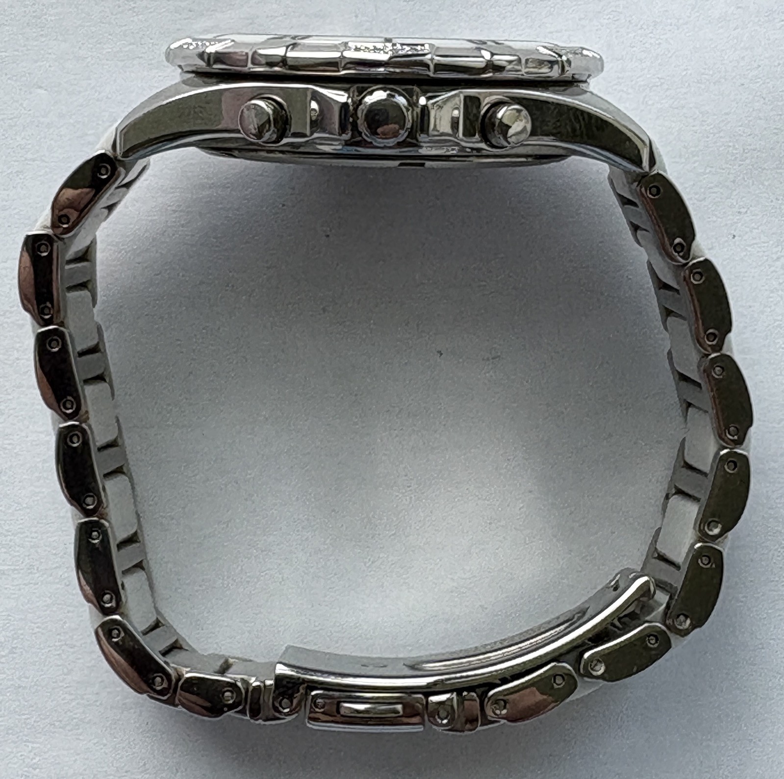 Citizen Eco-Drive Ladies Chronograph Ceramic/Diamonds H504-S079241 PERFECT! READ