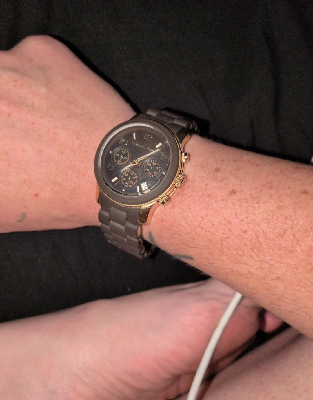 Michael Kors MK-5238 Chronograph Quartz 100m Gold/Gray 38mm Watch