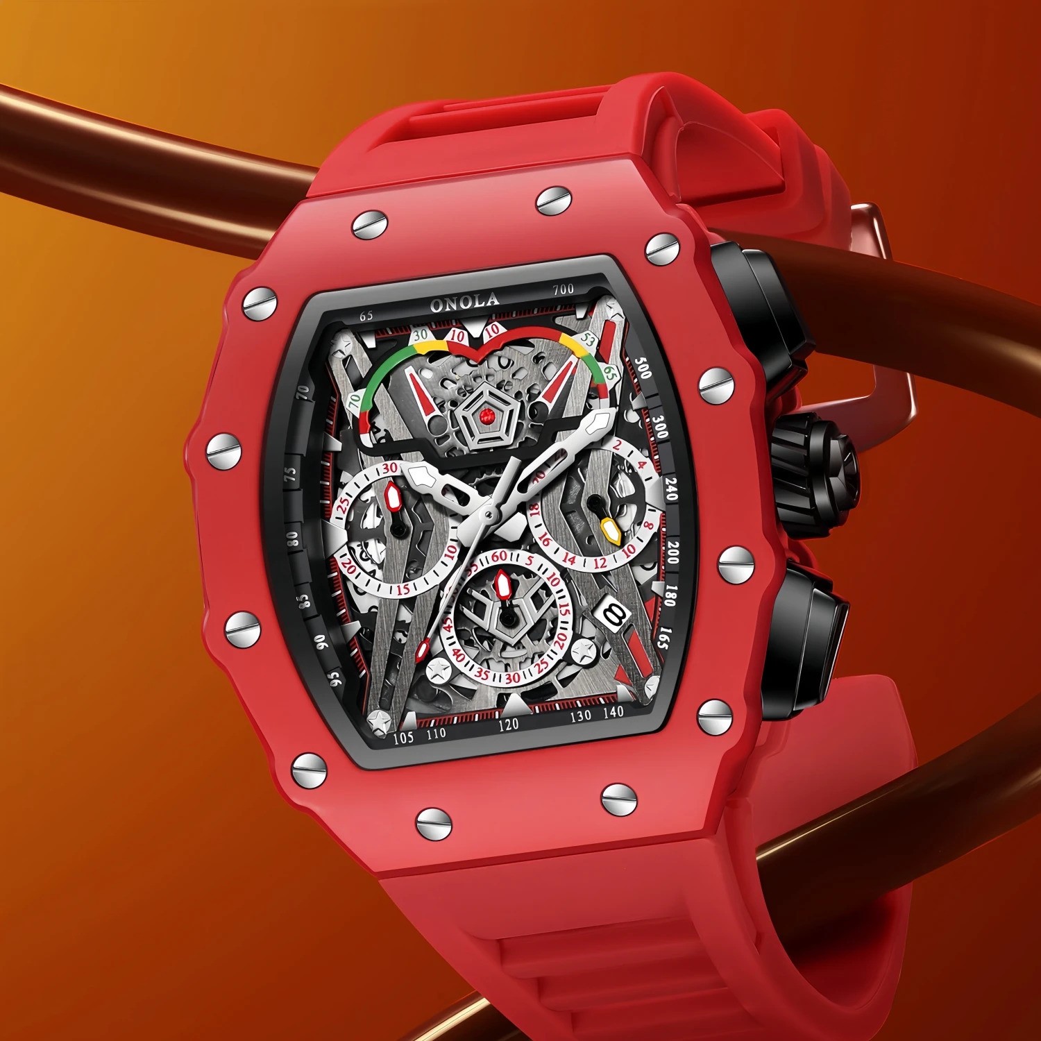 ONOLA Men’s Quartz Watch Waterproof Multi-Function Fashion Wristwatch