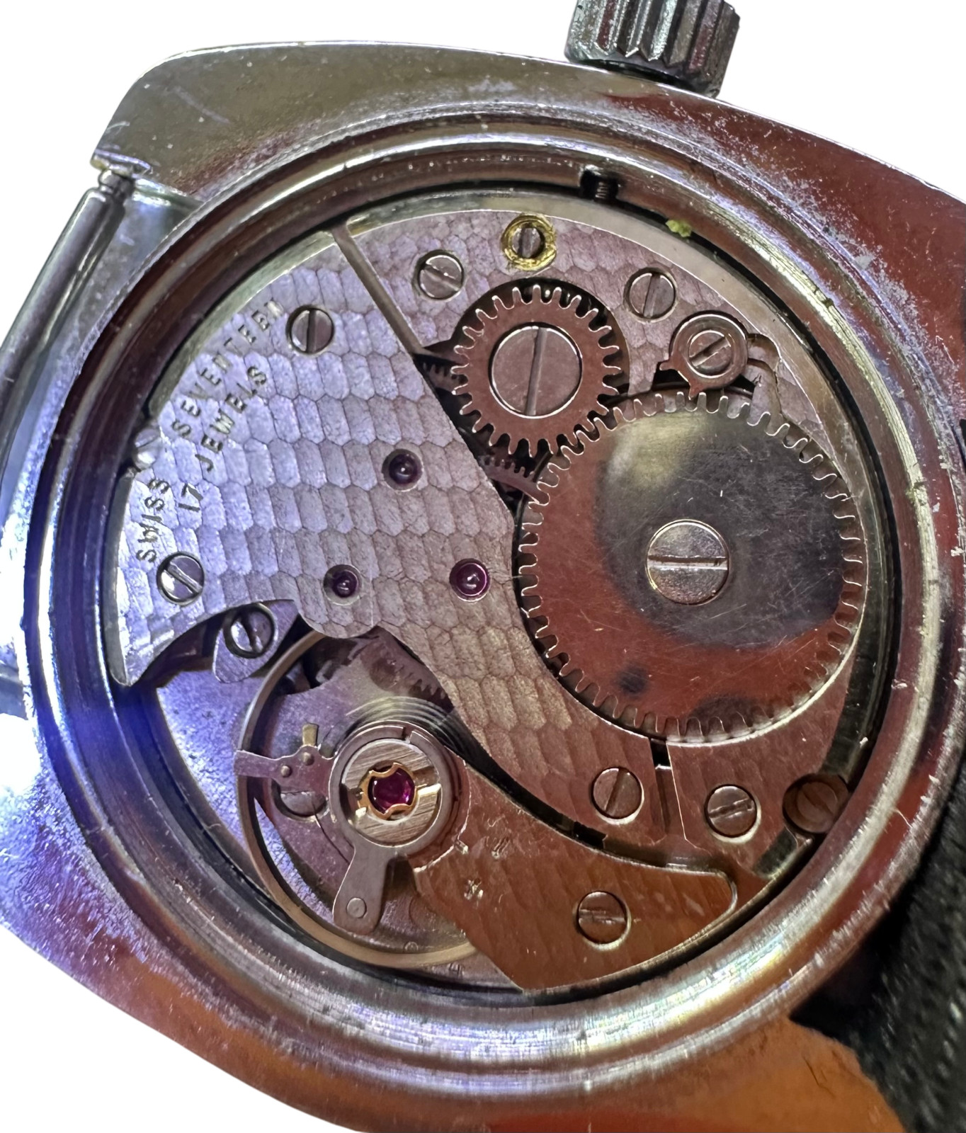 Rare Vintage Sandoz Diver Men’s Watch – Black Dial – Box – 17J Manual Wind Swiss
