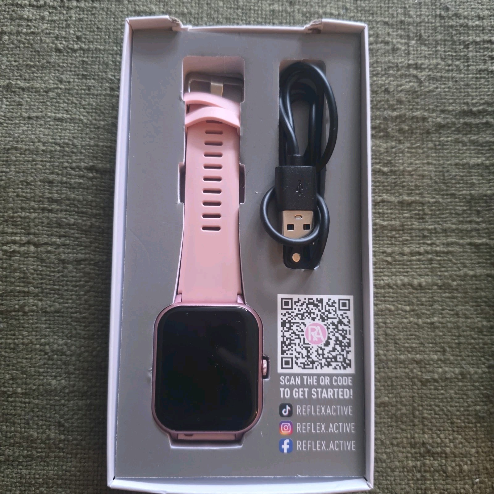 Reflex Active Series 23 Smart Watch – RGP Pink Strap Calling Series