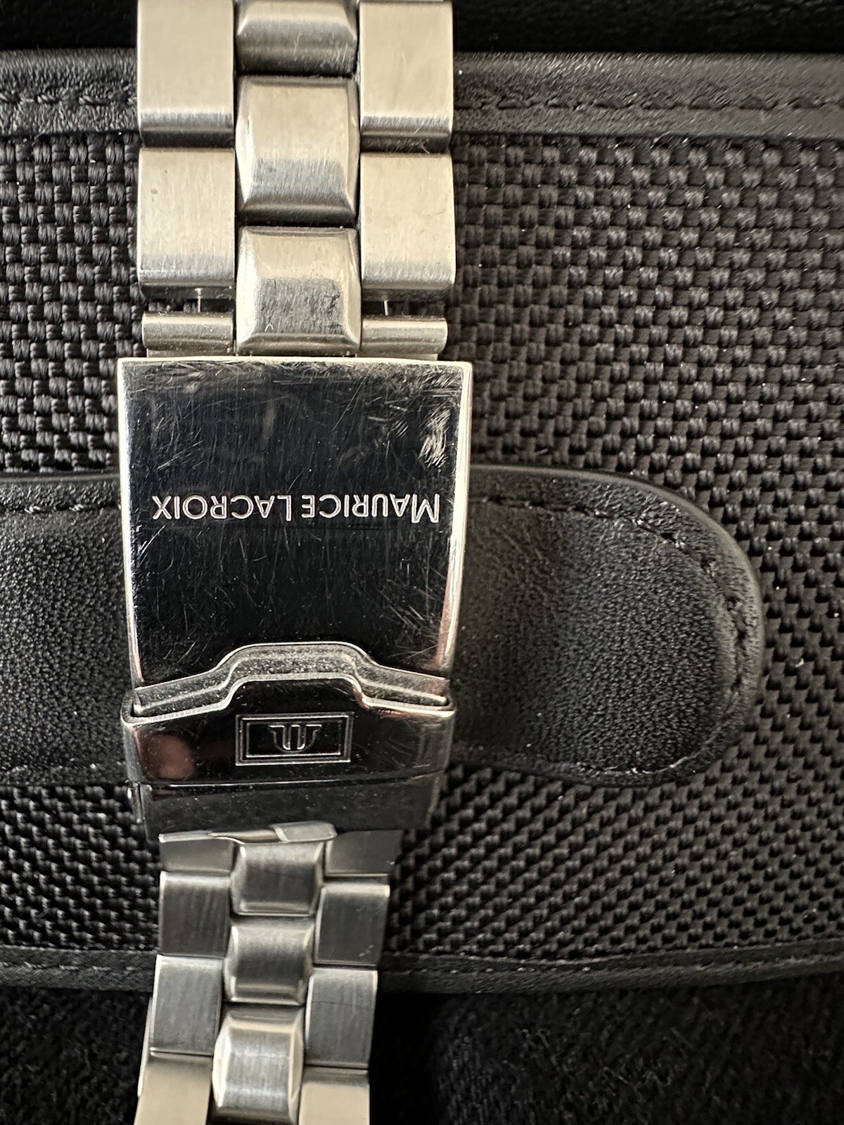 MAURICE LACROIX Chronograph Automatic Black Dial Stainless Steel Watch