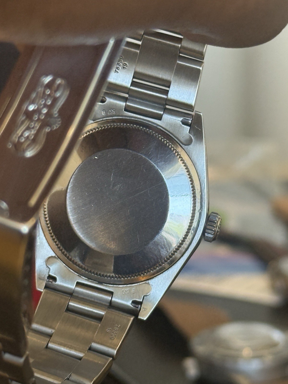 Rolex Oyster Perpetual Date 34mm Silver Sunburst Dial Auto Steel Bracelet