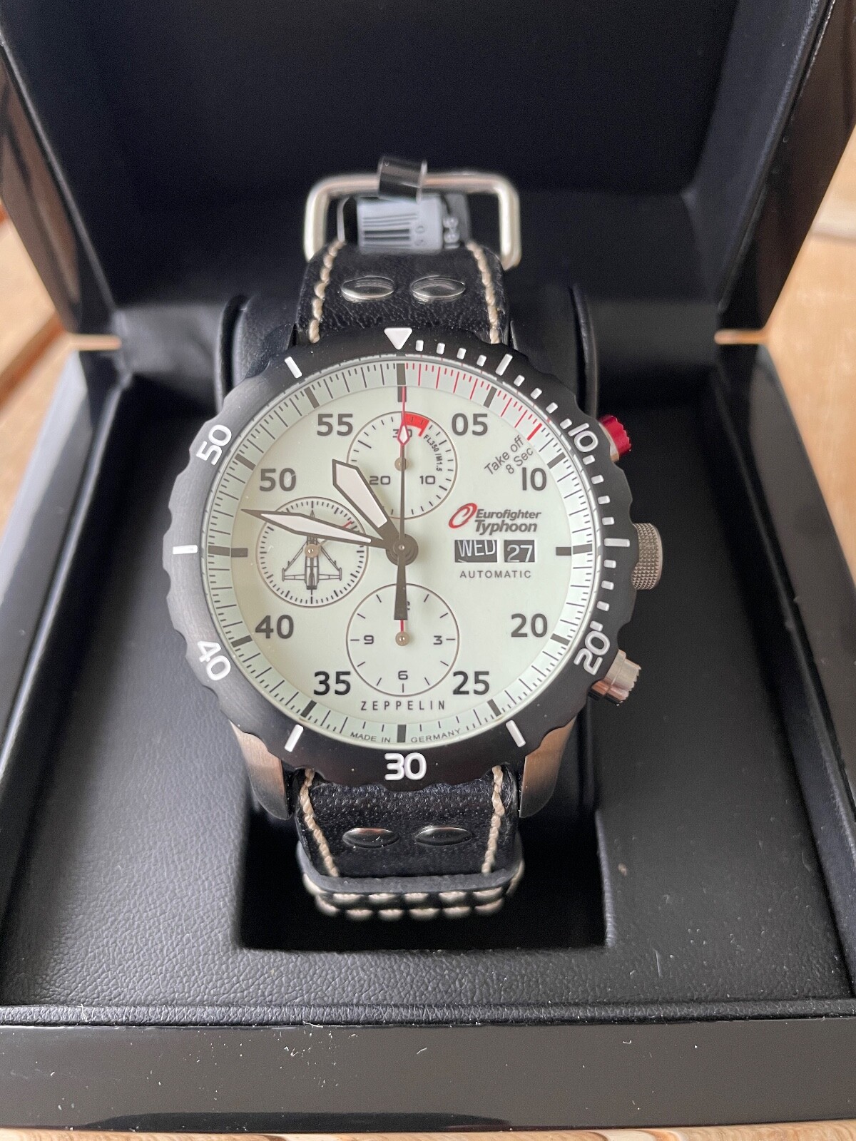 Zeppelin Watch 7218-5 Eurofighter Auto ETA Day Date + 1 Special Ed Set + 10%OFF