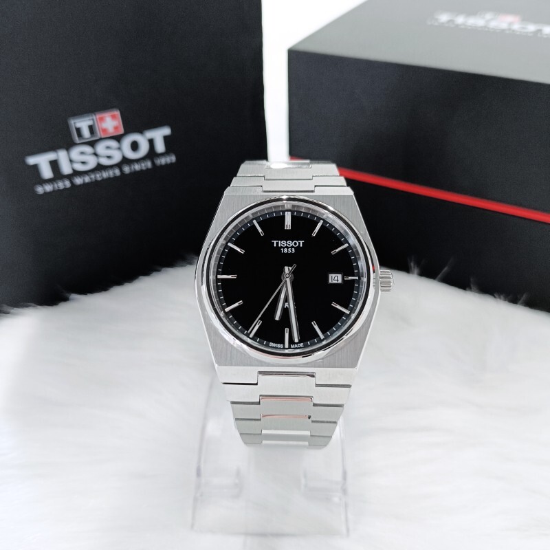 Men Tissot Classic PRX/316L Black Stainless Steel 40mm Watch T137.410.11.051.00
