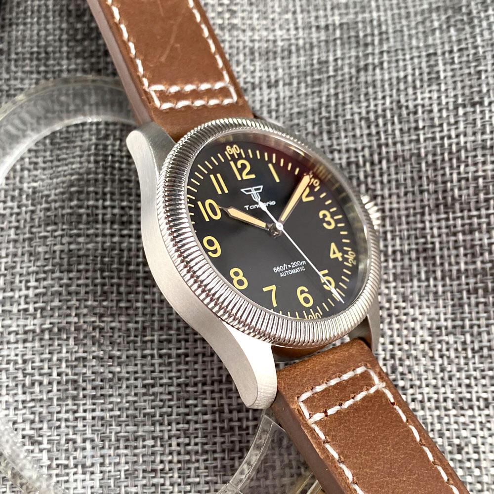 20ATM Diver 39mm Japan NH35A PT5000 Automatic Movement Men Watch Big Crown Lume