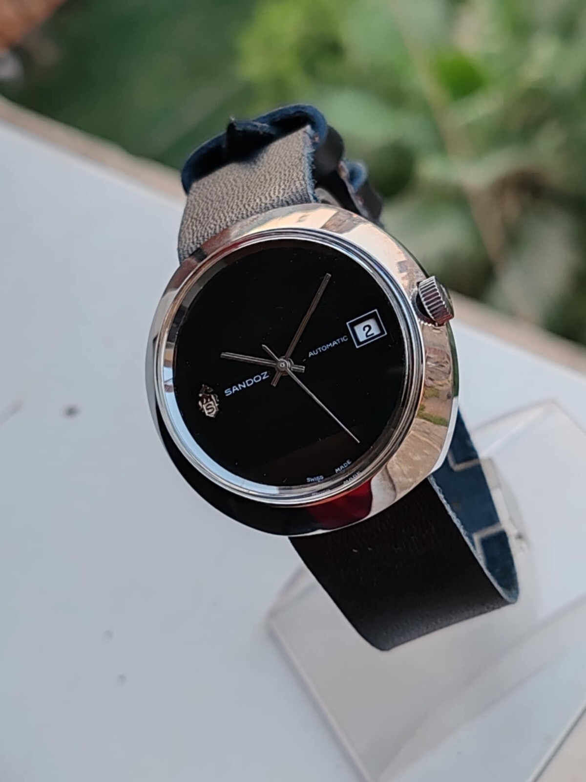 Sandoz Automatic vintage – Rare Black Dial