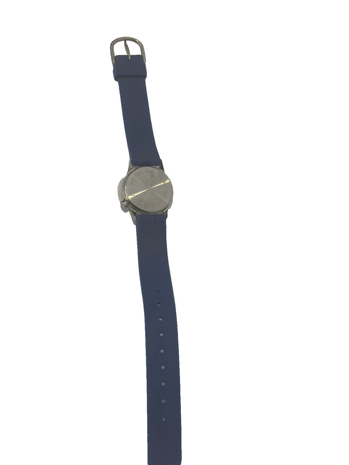 Vintage 1989 GUESS Watch Blue Grid Dial Geometric Sport Minimalist WORKING