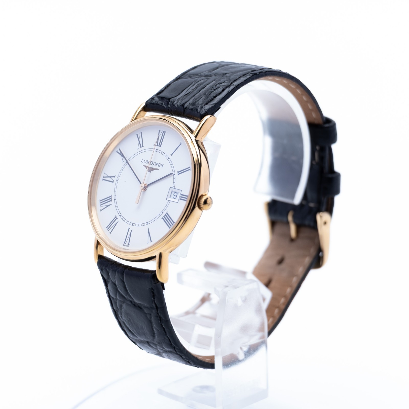 [Near MINT] LONGINES Grand Classic L4.720.2 33mm White Roman Quartz Men’s Watch