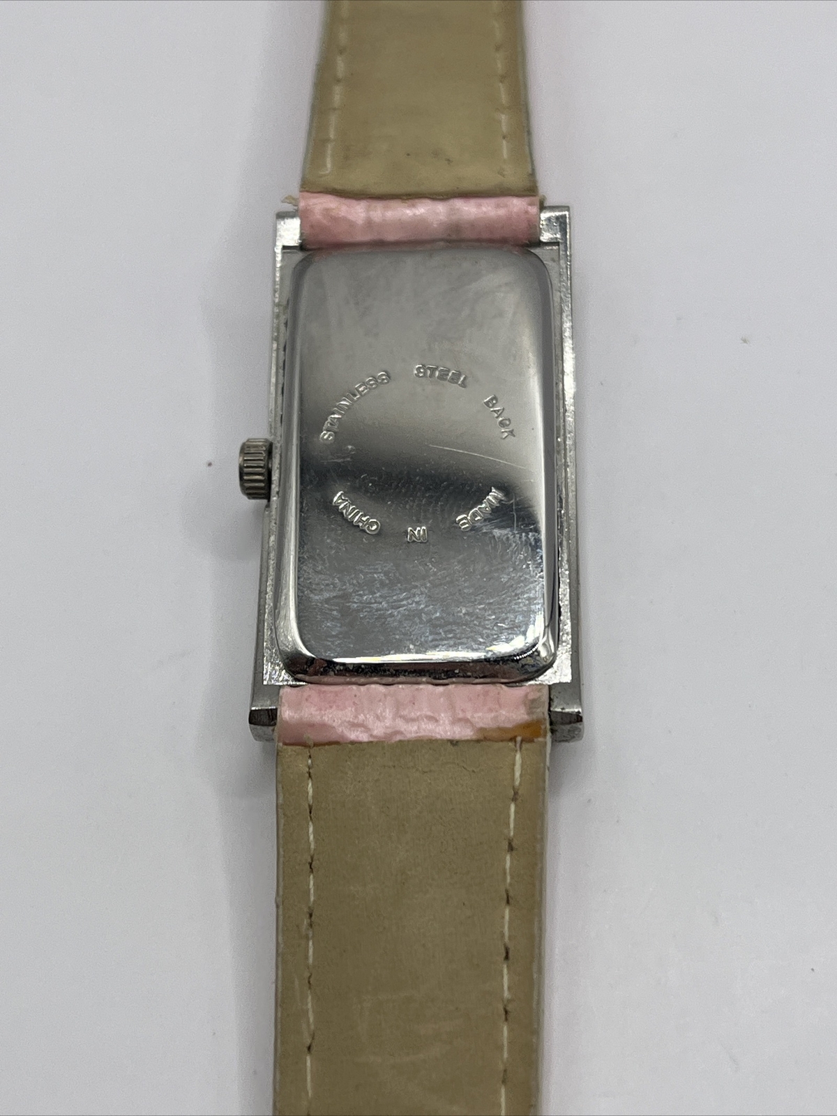 Breast Cancer Awareness Silver Tone Pink Band MOP Dial Women’s Watch New Battery