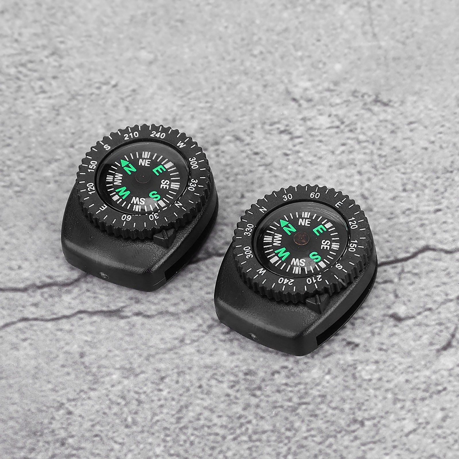 2pcs Slide Compass For Camping Boating