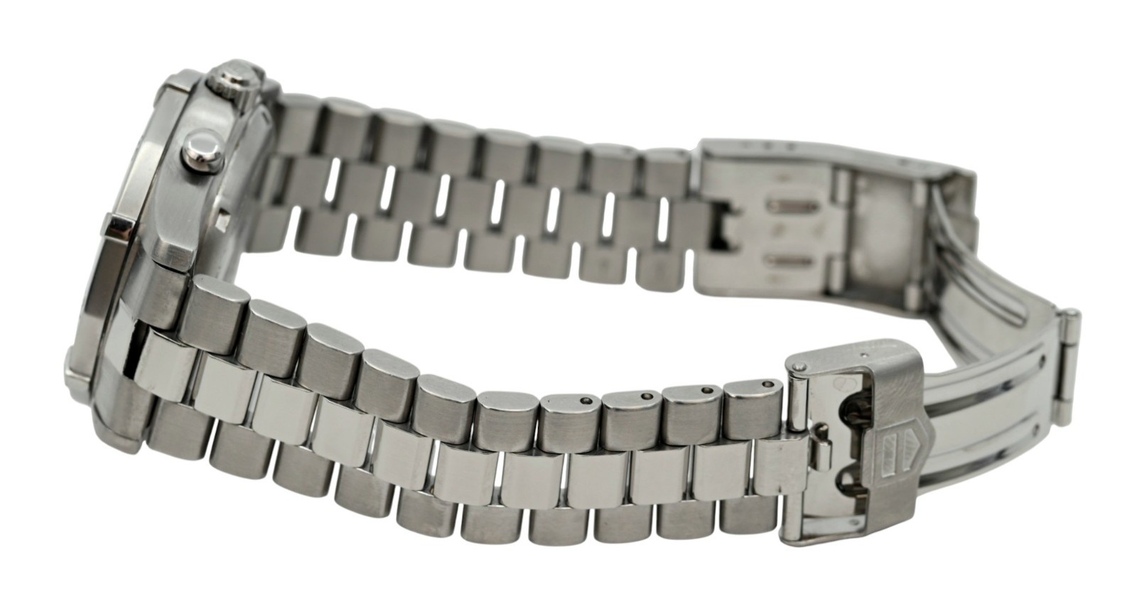 Tag Heuer 38mm Men’s 2000 Series White Dial Chronograph SS Watch- Ref: CK1111!