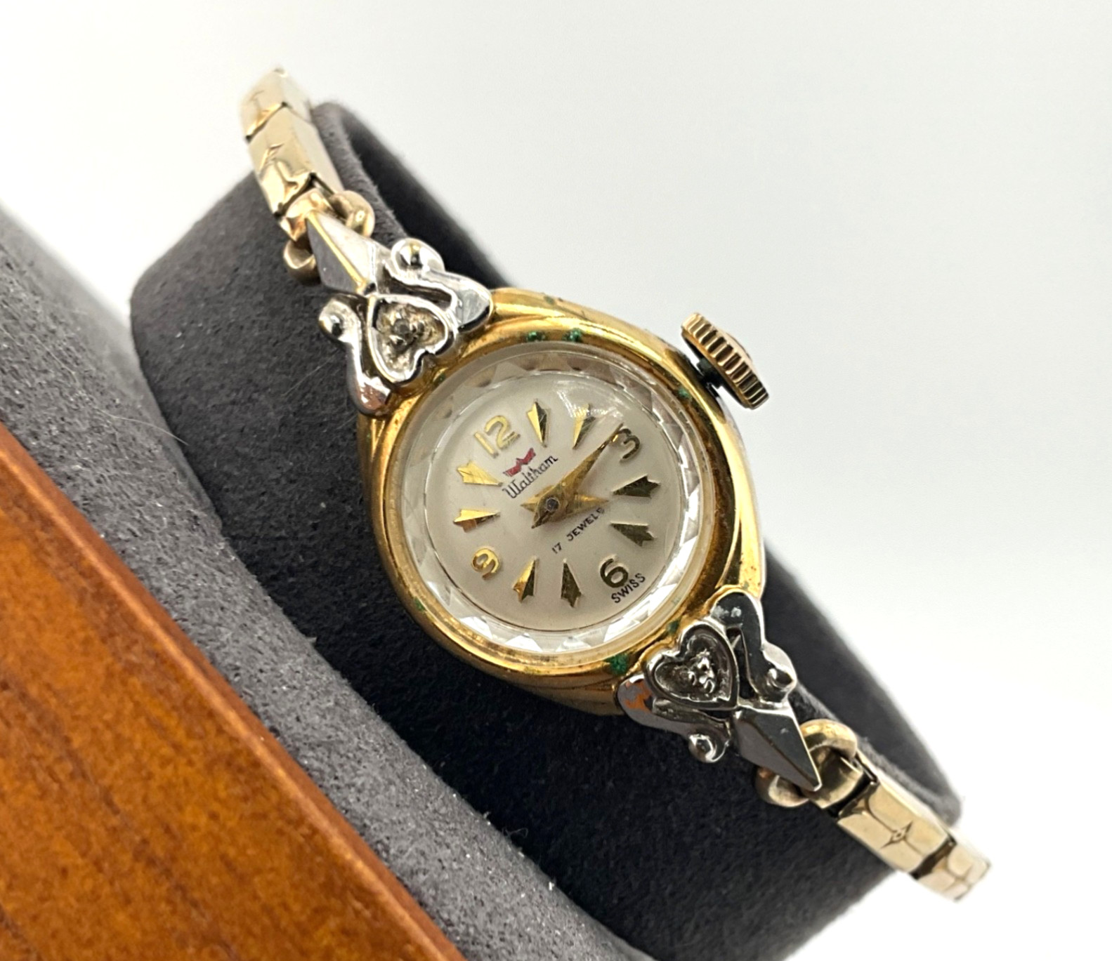 Vintage MCM Waltham Women’s Cocktail Watch 17 Jewels Swiss Wind Up Manual GF
