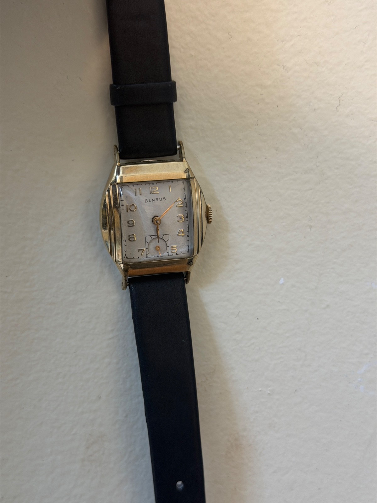 Vintage Benrus Art Deco Tank 10k RGP GOLD PLATED Watch Stepped Case ART DECO