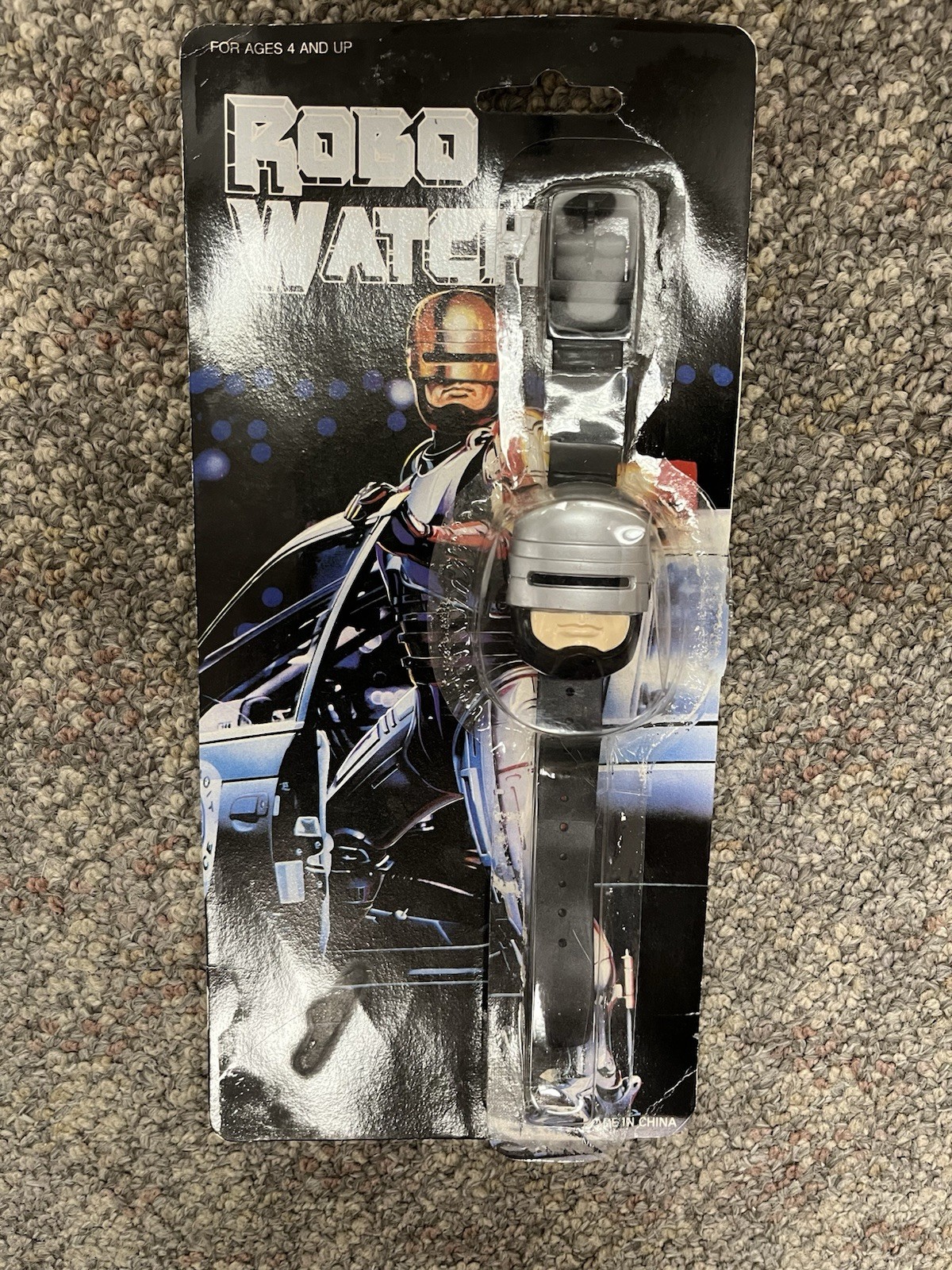 * VINTAGE ROBO WATCH KNOCKOFF ROBOCOP MADE IN CHINA WITH PACKAGE *BC