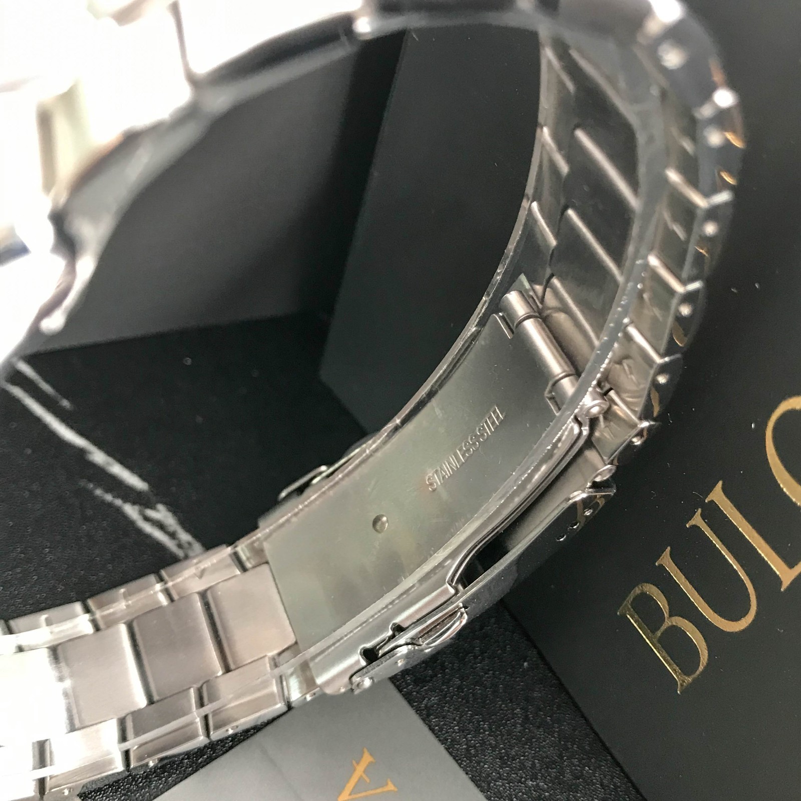 Bulova Marine Star 98B423 Chronograph Silver-White Dial Men’s Quartz Watch 41.5M