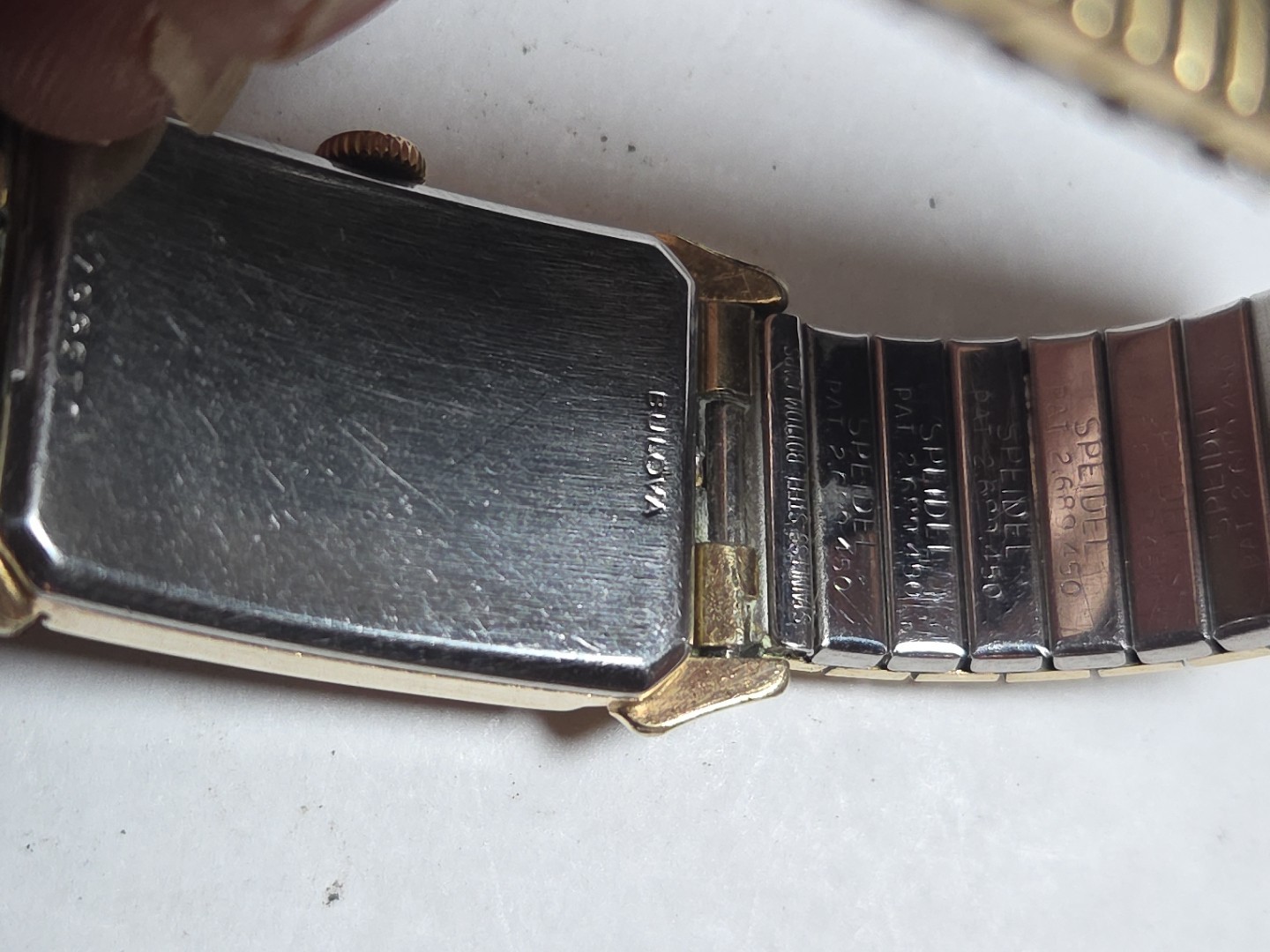 Benrus Tank Style Wristwatch, 1950’s, 17j, Running Good