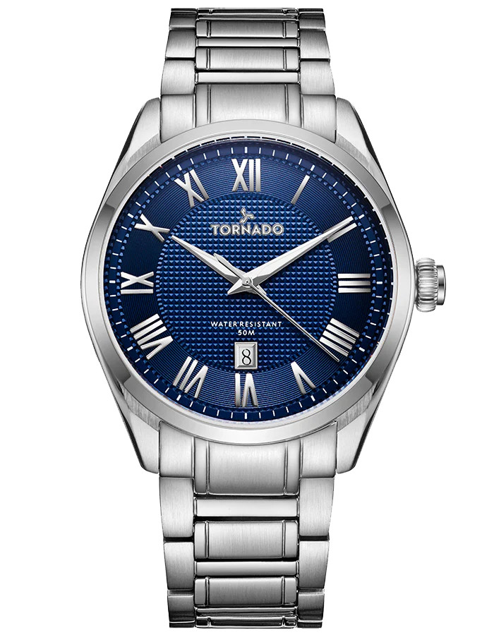 Tornado Celestia Classic Men’s Analog Watch | Blue Dial, 42x48mm, 100 m (10 ATM)