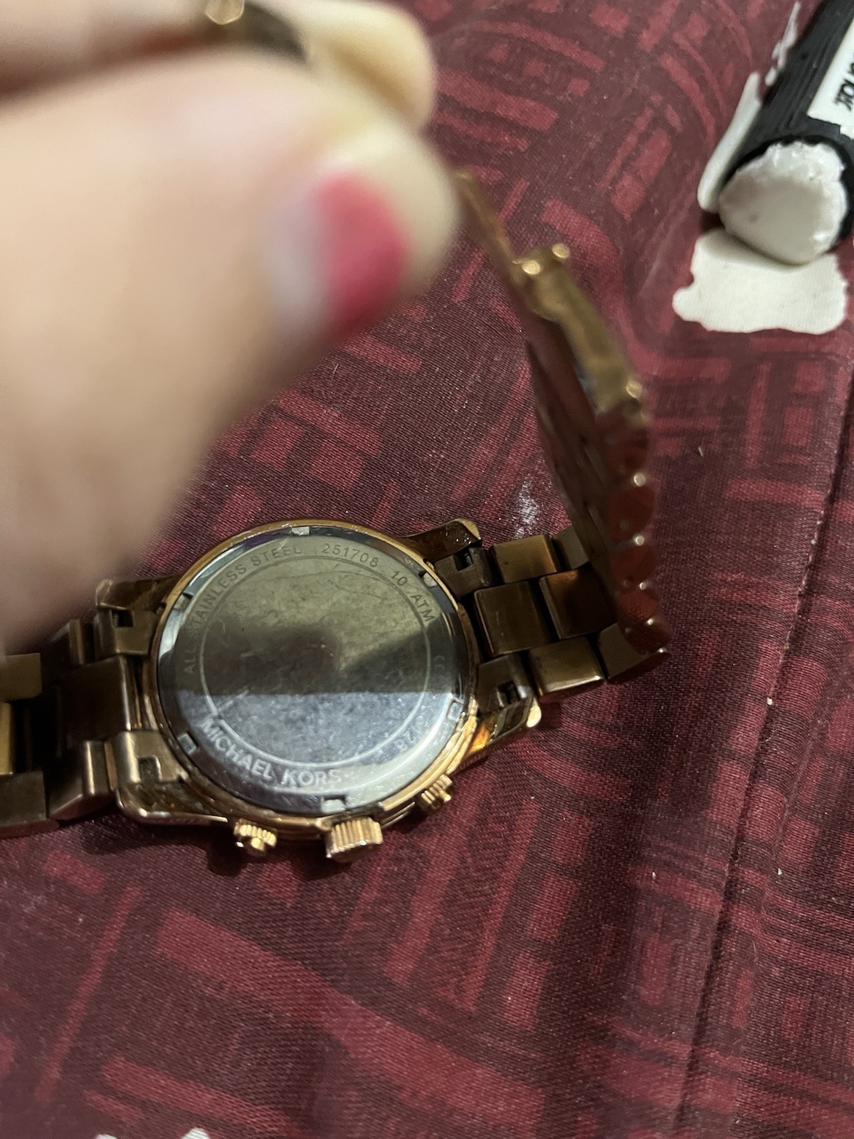 Michael Kors Parker Quartz Chronograph Gold Tone 39mm Stainless Bracelet 10ATM