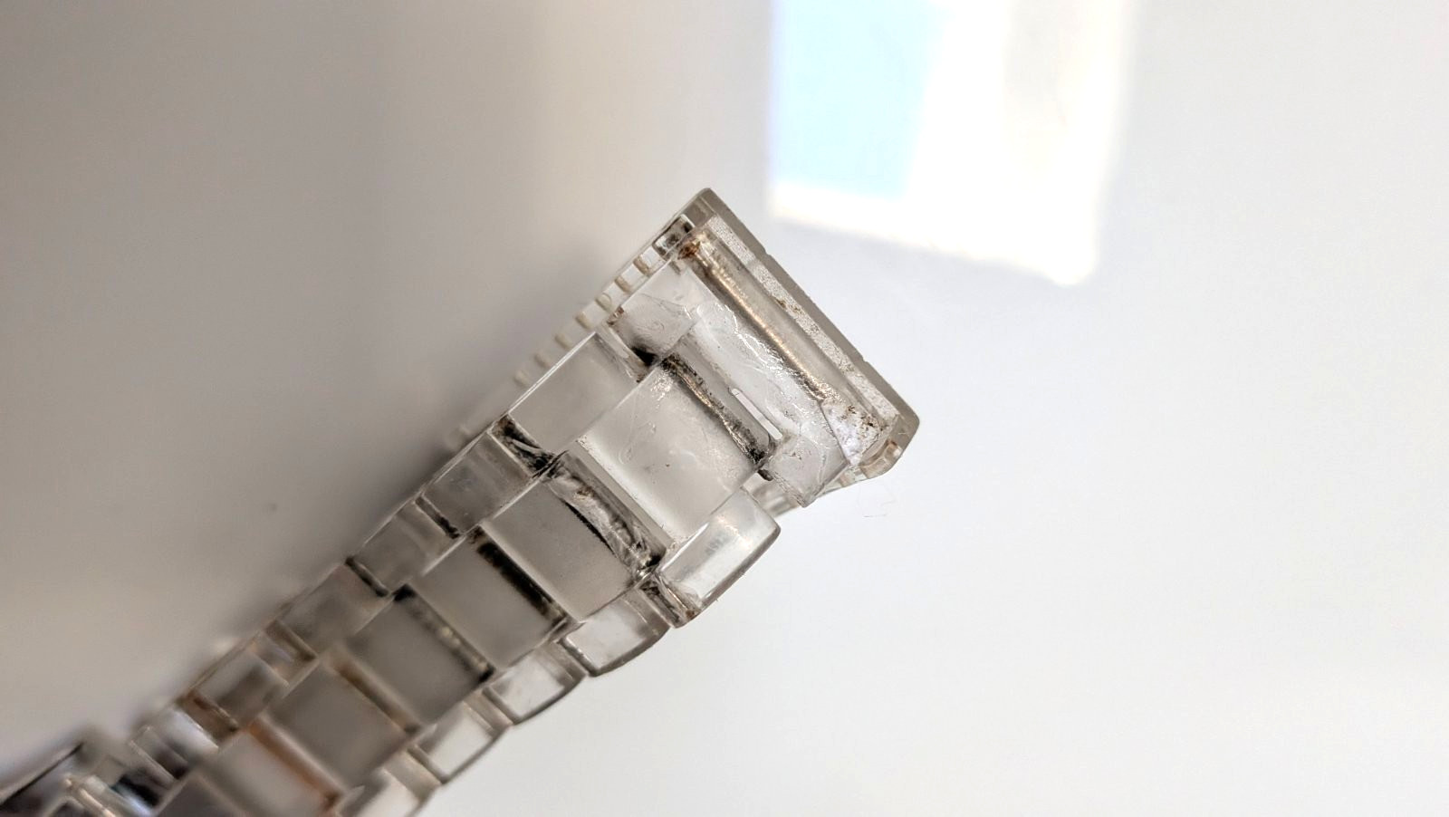 Transparent Polycarbonate Watch Floridita Red Dial Japan Movt Light