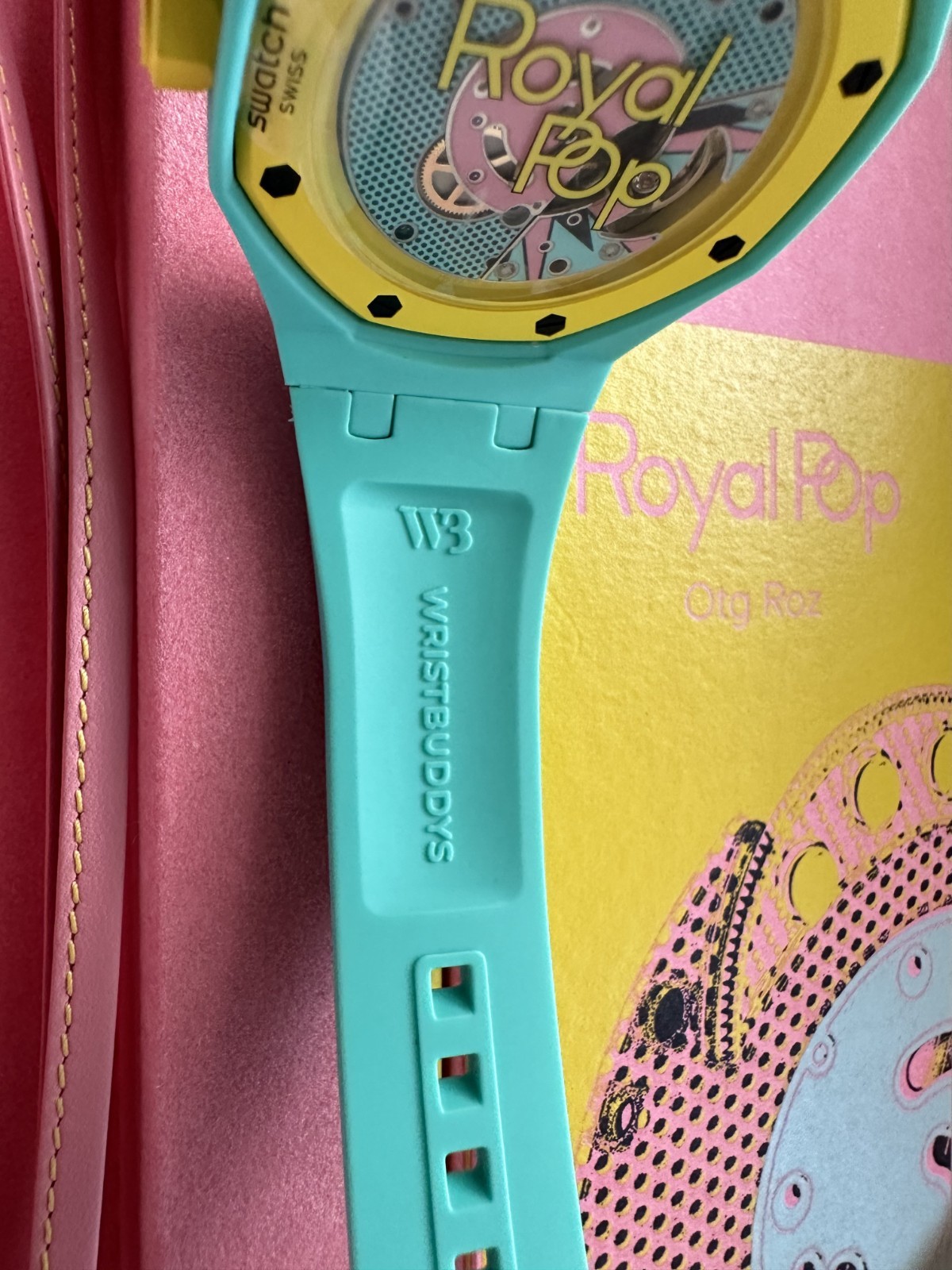 AP x Swatch Royal Pop OTG ROZ With WB STRAP Brand New with RECEIPT READY TO WEAR