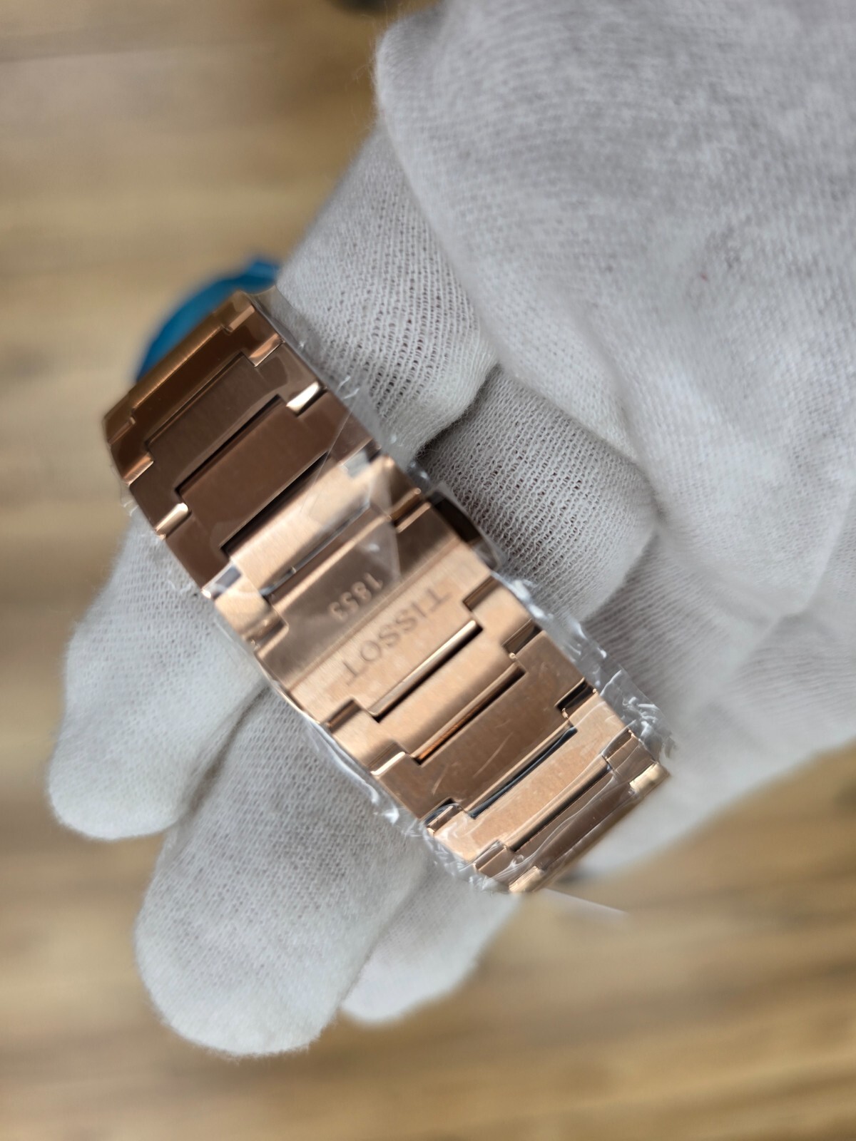 TISSOT PRX Powermatic 80 40MM Blue Dial Rose Gold PVD Watch T137.407.33.041.00