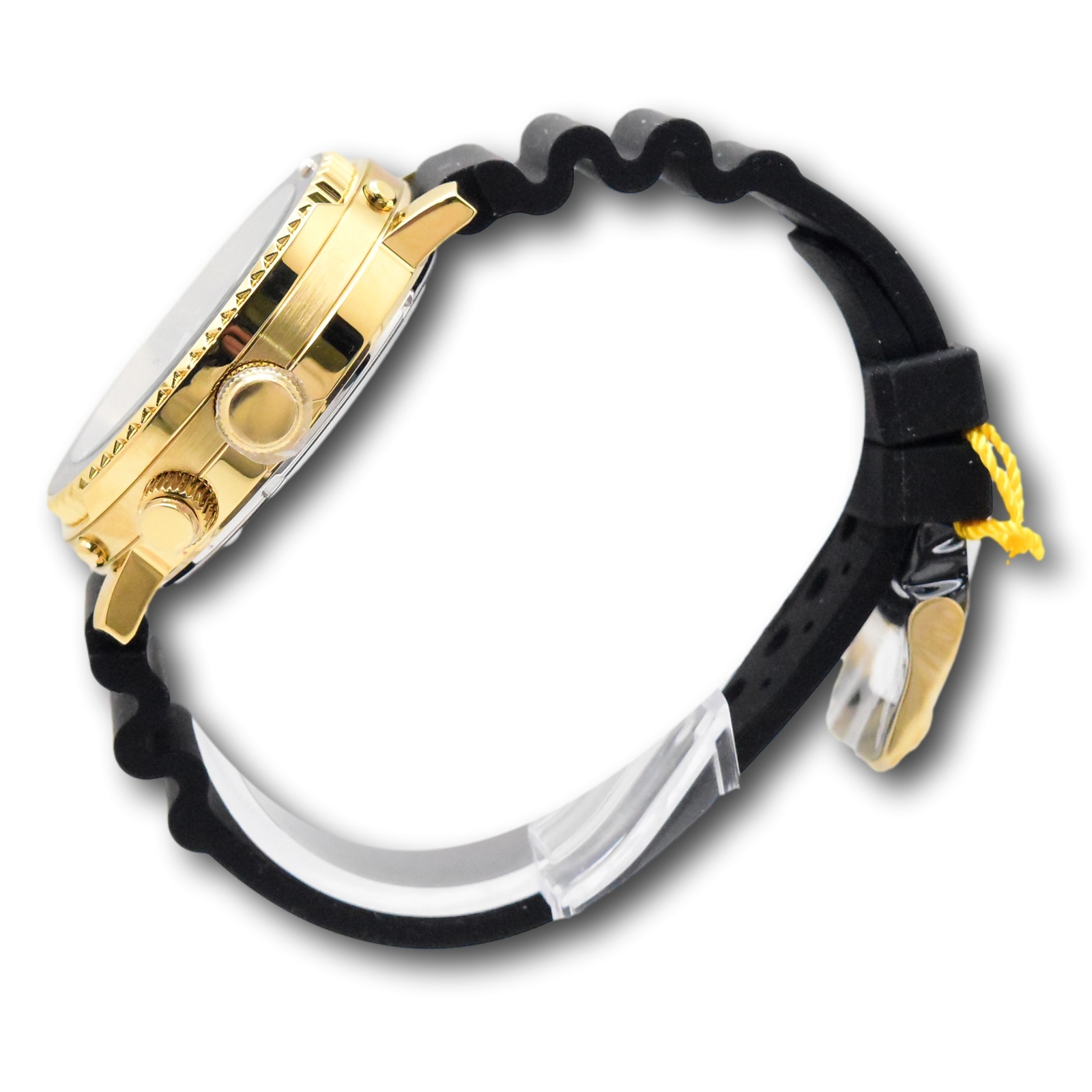 Invicta Pro Diver Men’s 46.5mm Gold Dual Time Digital Ana-Digi Watch 48369