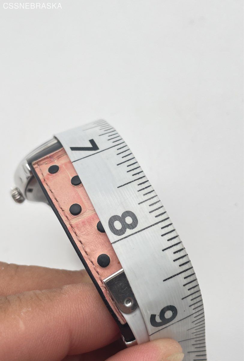 Genuine Officina Del Tempo Pink Women’s Watch Leather Black Rubber Band Date