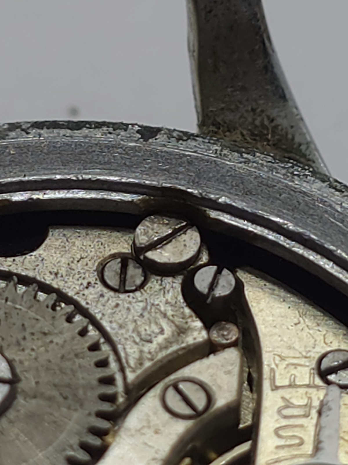 Vintage Fidus Military WWII Watch Movement Cal. Cupillard 233 Good Balance Sprin