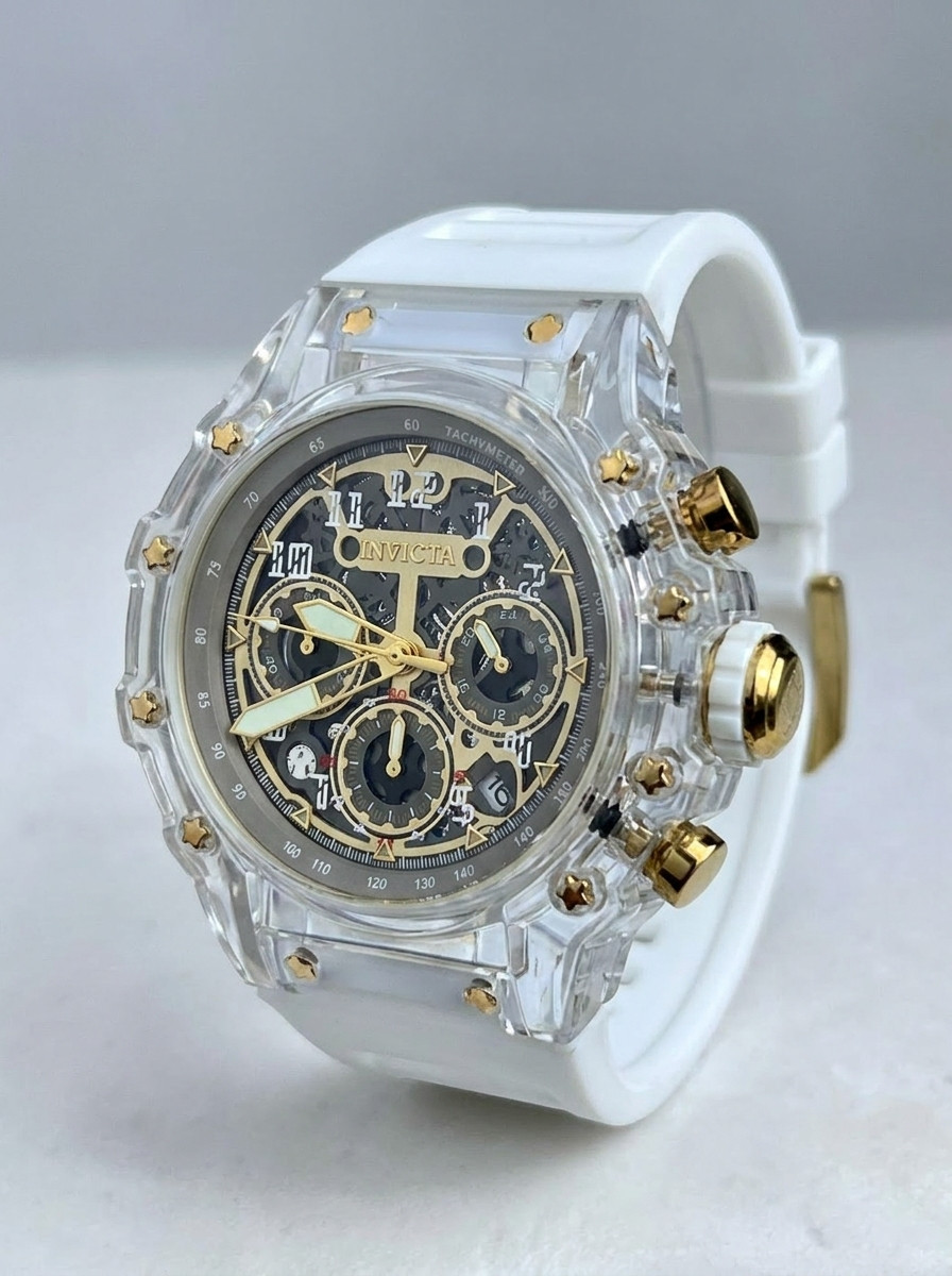 Invicta Racing Vaulthan 69689 Men’s 44mm White Copper Dial Quartz Watch New