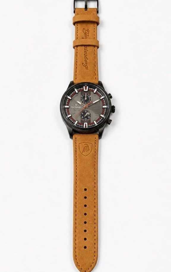 Forsining Automatic Men’s Watch Display Back Brown Leather Strap New No Box