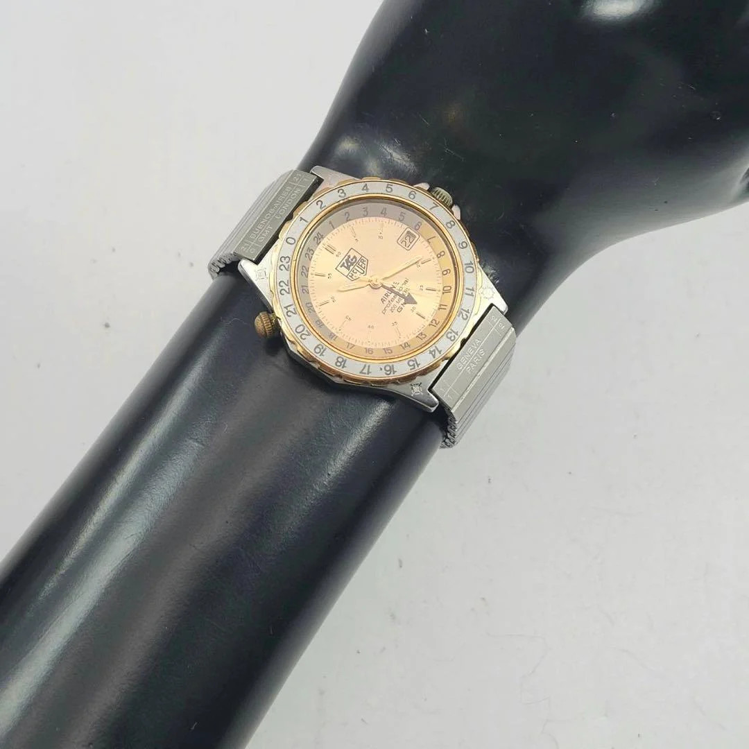 TAG Heuer Airline GMT 895.413 Quartz Stainless Steel 35mm Gold Dial