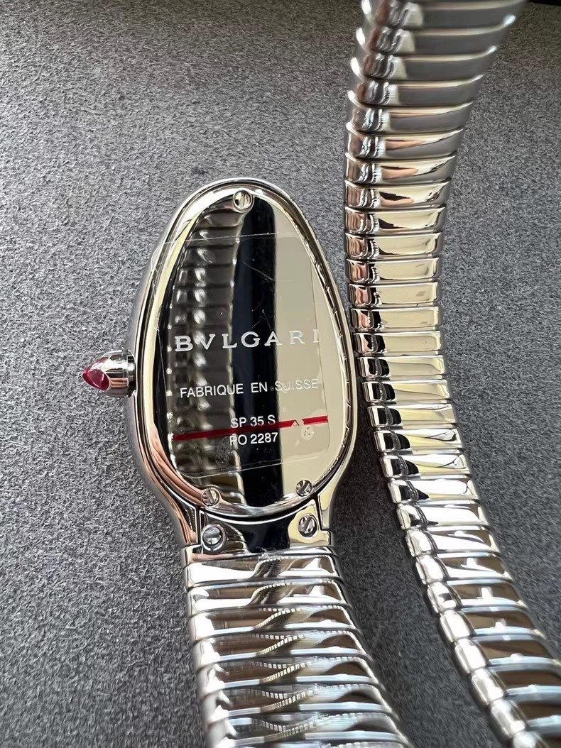 Bu lgari Serpenti Spiga Silver Watch – Women’s Quartz Movement Watch