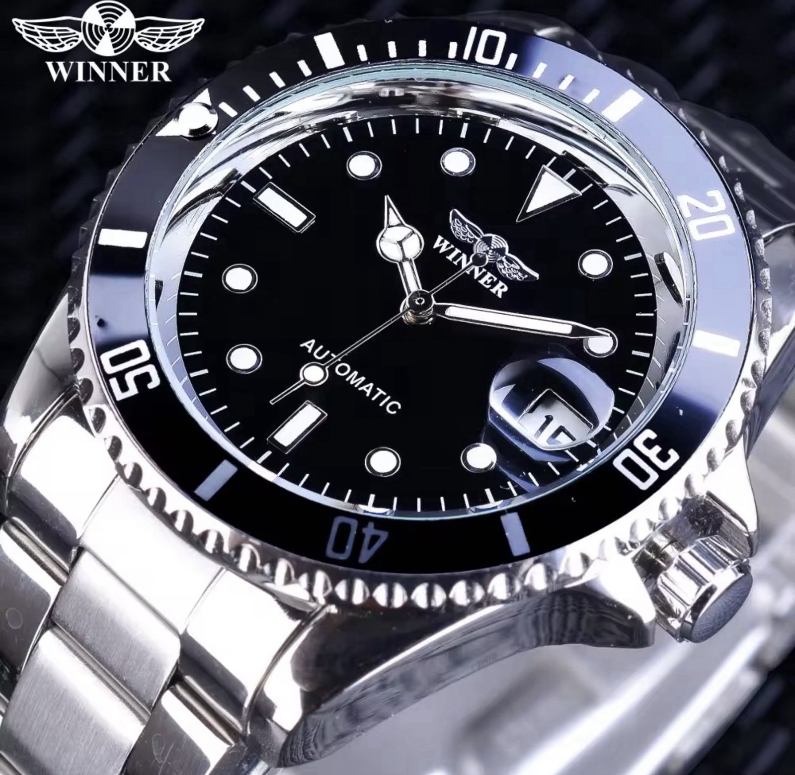 Mens Or Womens Stainless Steel Automatic Waterproof Watch Great Gift Idea