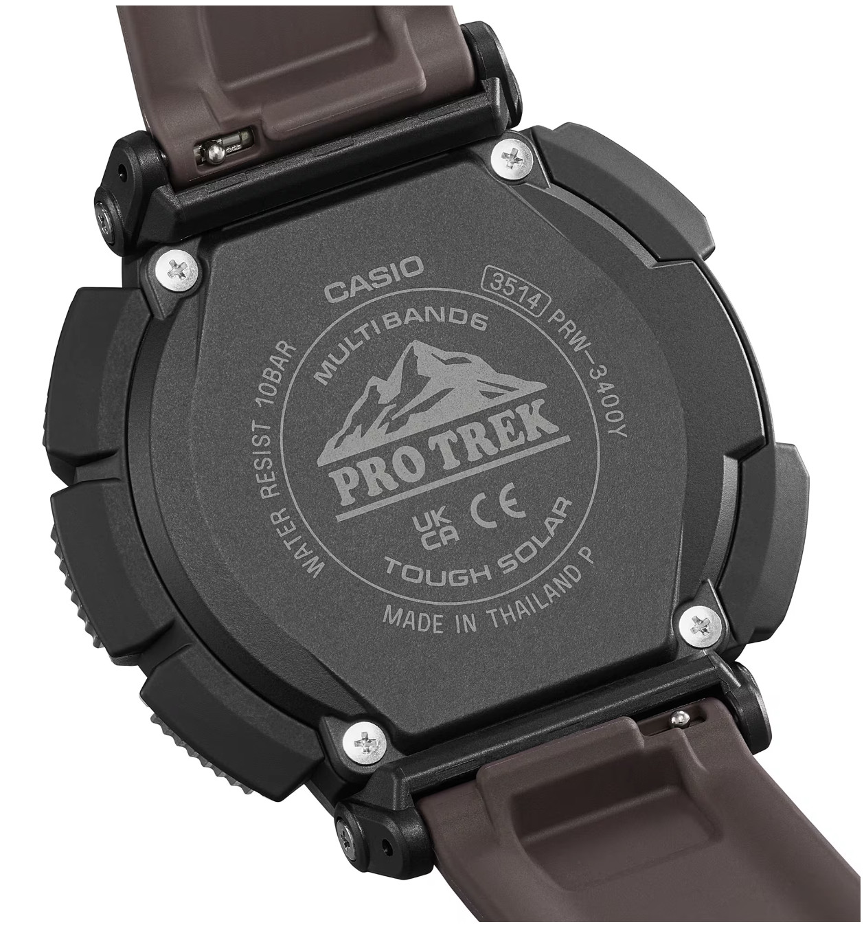 CASIO PRO TREK PRW-3400Y-5JF Brown Solar Waterproof Direction Altitude