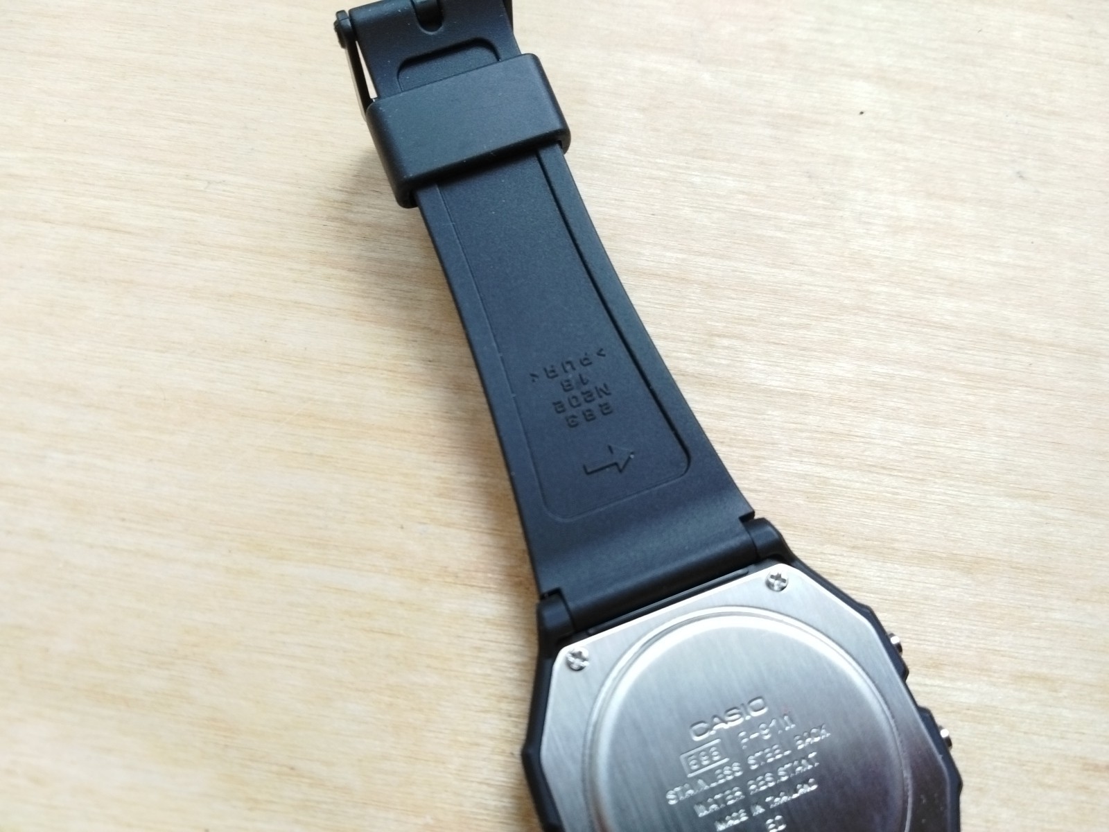 Casio Standard Digital Black Resin Band Watch F91W-3D F-91W-3D