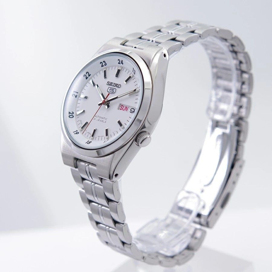 Seiko 5 Automatic 21 Jewels White Dial Japan Made Analog SNK559J1 Men’s Watch