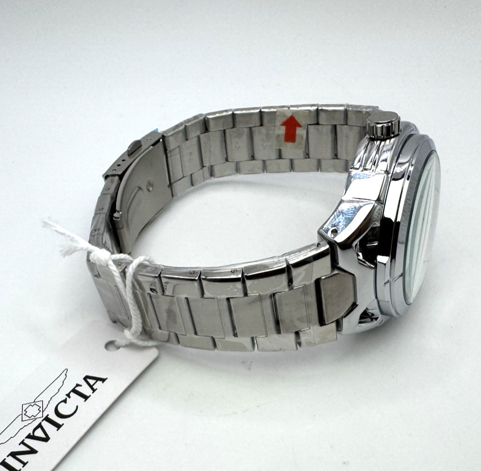 Invicta S1 Rally (79011) 44mm Men’s Quartz Watch – Silver Stainless Steel – NEW